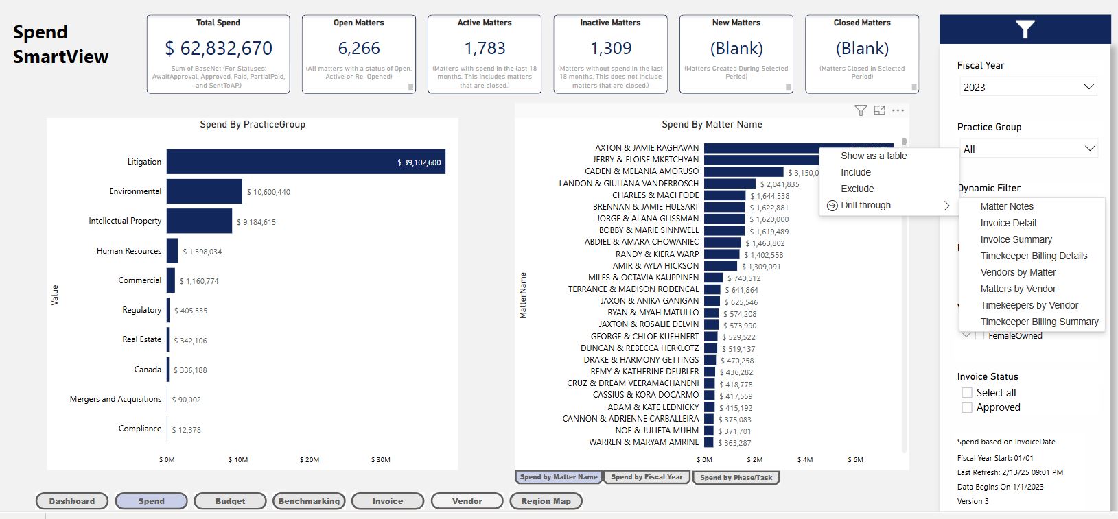 Contract Management module interface
